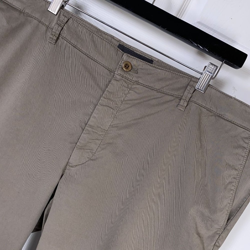 BRAX Rafael Washed Cotton Cargo Pants in Tan Men's Size 47x34 STAIN